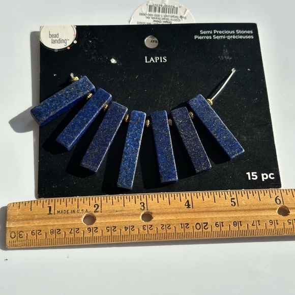 Lapis Beads to String a Necklace . - Picture 2 of 3